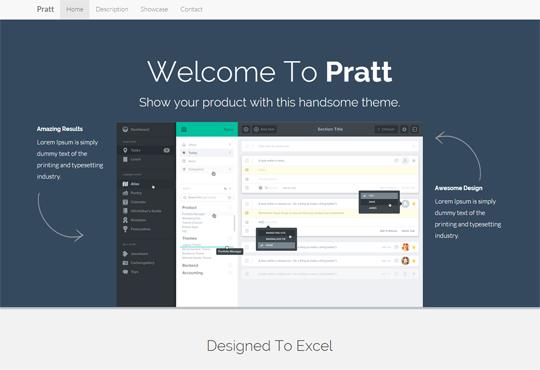 Pratt - Free App Landing Page