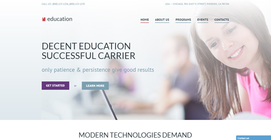 Education - Responsive Bootstrap Template