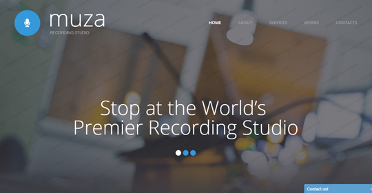 Muza - Recording Studio Bootstrap Template