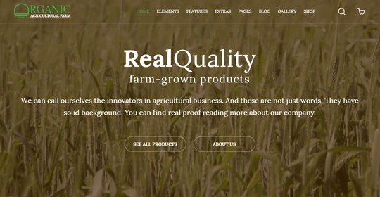 Organic - Multipurpose Agriculture Template