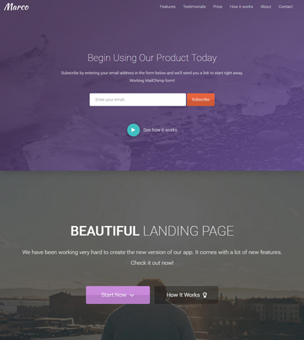 Marco v2.1 with 2 New Landing Pages