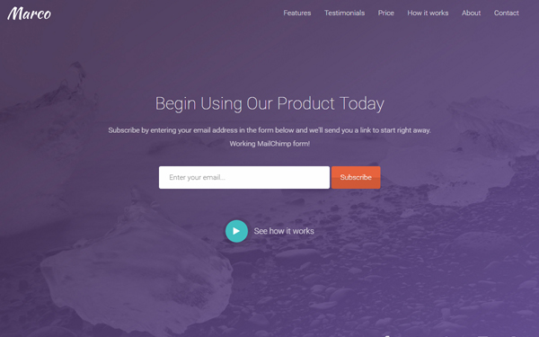 Marco Bootstrap Template - Layout 15