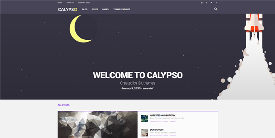 Calypso - Material Design WordPress Theme