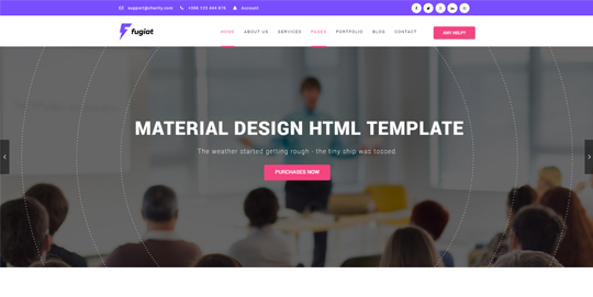 Fugiat - Material Design WordPress Theme