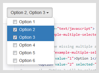 bootstrap-multiselect-preselected-options