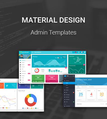 11 Material Design Admin Templates