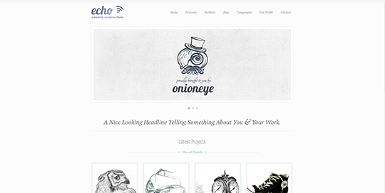 Echo - Clean and Creative WordPress Portfolio Theme