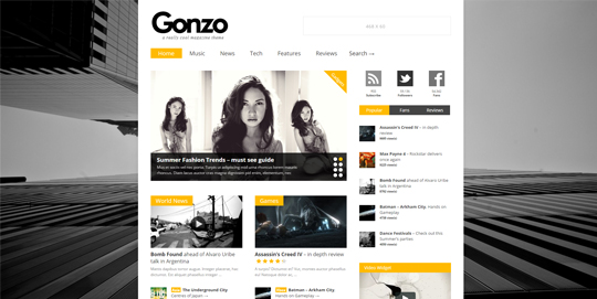 Gonzo-wordpress-theme-magazine