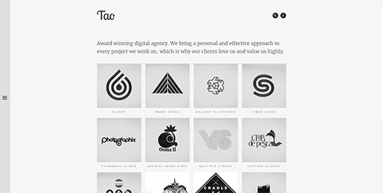 Tao - A Modern and Responsive 3D WordPress Portfolio Theme