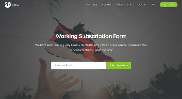 Faby Bootstrap Template - Layout 2