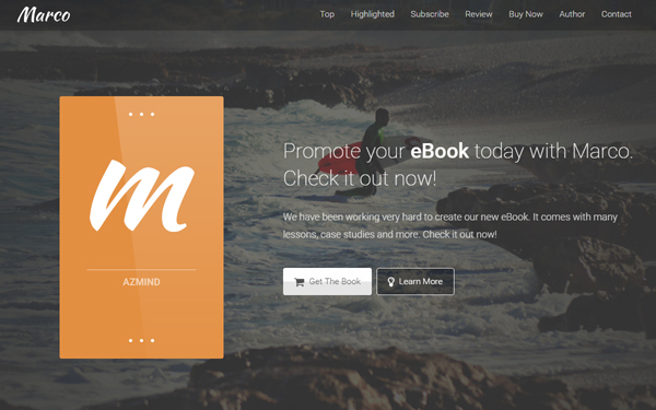 marco ebook bootstrap template