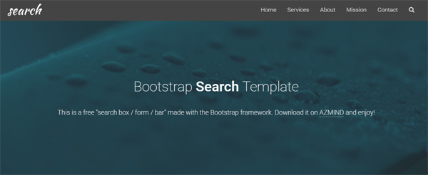 Bootstrap Search Box Template 2