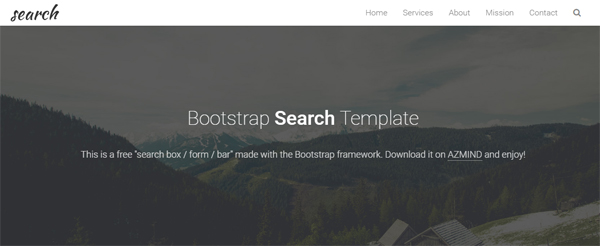 Bootstrap Search Box Template 3
