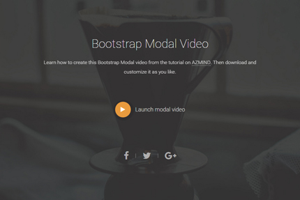 bootstrap modal video tutorial