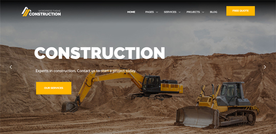 Construction - Building and Construction WordPress Theme
