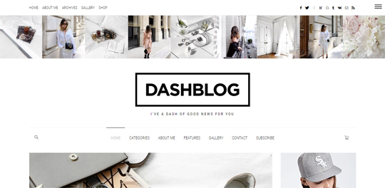DashBlog - Clean Personal WordPress Blog Theme