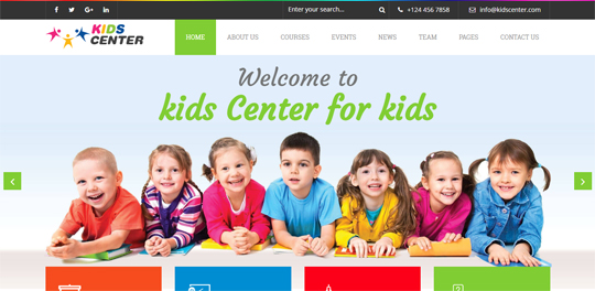 Kidcenter Education Bootstrap Template