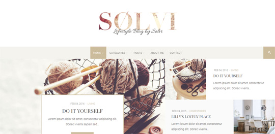 Solvi - Premium Lifestyle WordPress Blog Theme