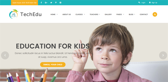 Techedu - Education Bootstrap Template