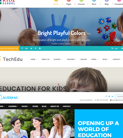 Bootstrap Themes Templates Education School College