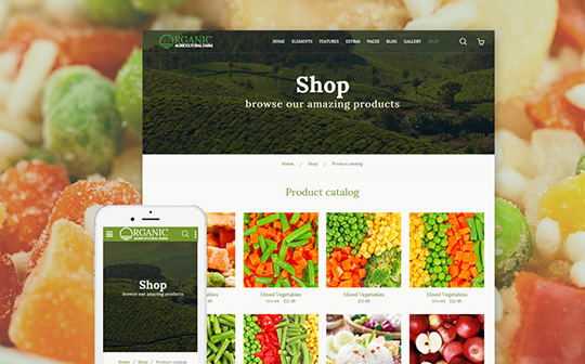 Organic - Agriculture Farm Bootstrap Template