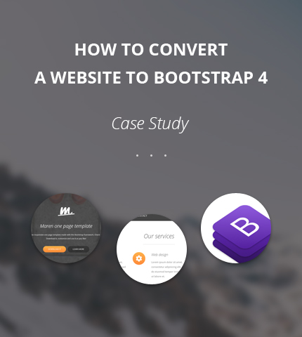 How To Convert a Website to Bootstrap 4