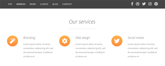Maren Bootstrap 4 Template services section