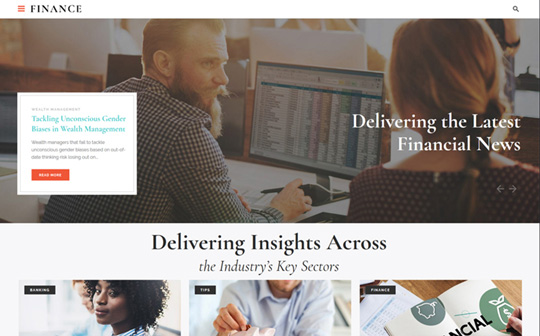 Finance - Financial Adviser Agency Multipage Bootstrap Template