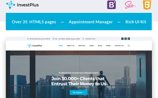 Invest Plus - Investment Company HTML5 Template