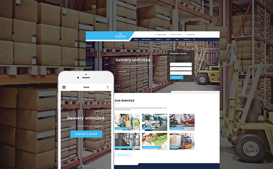 Moving Company Responsive Website Template