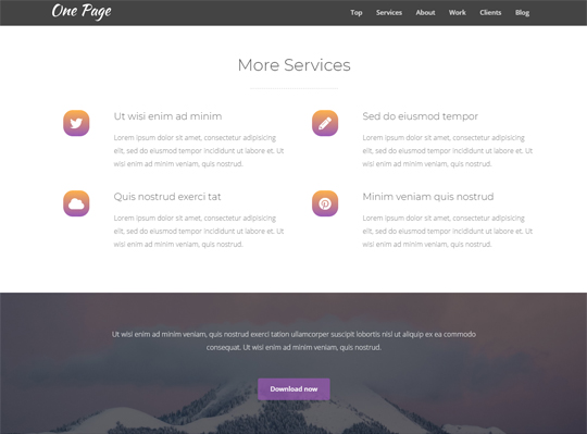 Bootstrap 4 One Page Website Tutorial - More Services and Call To Action