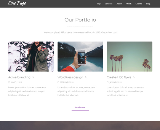 Bootstrap 4 One Page Website Tutorial - Portfolio