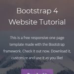 How To Create a One Page Website with Bootstrap 4