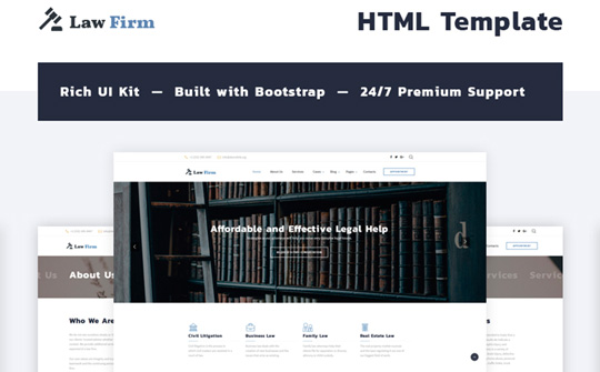 Law Firm - Multipage Bootstrap Template