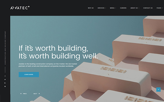 Awatec - Stylish Construction Company Multipage Bootstrap Template