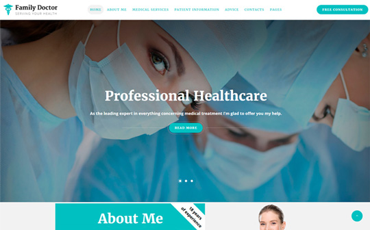 Family Doctor - Medical Consulting Bootstrap Template