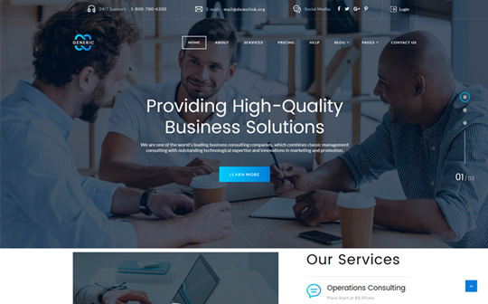 Generic - Creative Business Consulting HTML Template