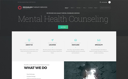 PTS - Psychology Clinic Multipage HTML5 Bootstrap Template