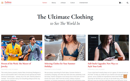 The Ultimate Clothing - Fashion Magazine Bootstrap HTML5 Template