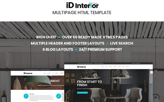 iD Interior - Interior Design HTML5 Template