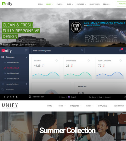 Unify Responsive Bootstrap Template - Review