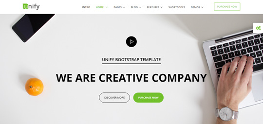 unify template creative