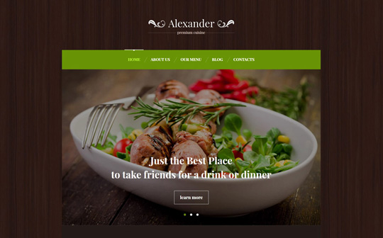 Alexander - Premium Cuisine WordPress Theme