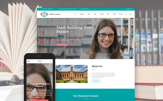 Education Responsive Bootstrap Website Template