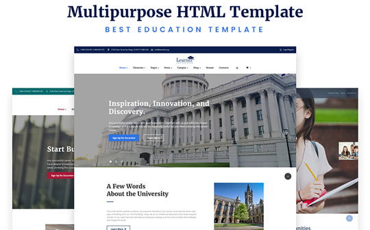 Learner - Education Multipurpose HTML5 Template