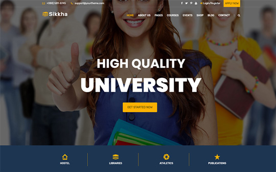 Sikkha - Education WordPress Theme