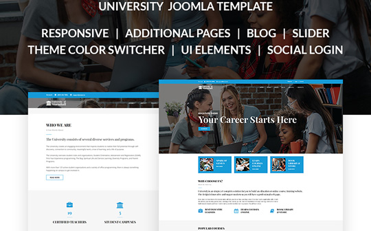 University of Stormhall - Responsive Joomla Template