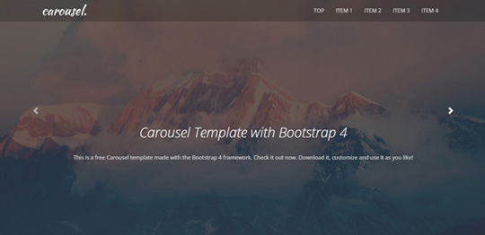 Bootstrap 4 Carousel 3 Free Templates Azmind