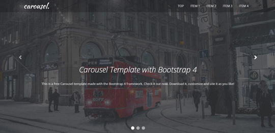 Bootstrap Carousel Template 3