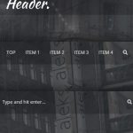 Bootstrap 4 Header: Free Template with Menu and Search Box